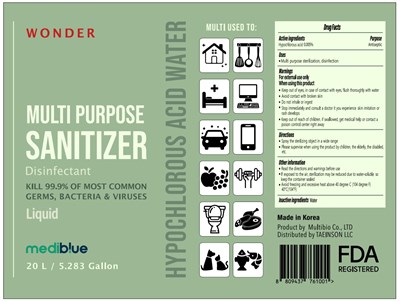 20000ml Ndc: 76847-302-03 Label (03 Mediblue 20000ml Label)